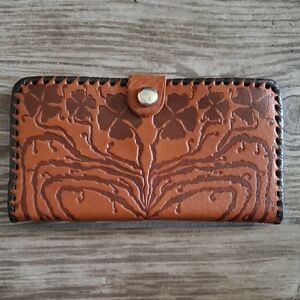 Handcrafted Stamped Leather Wallet